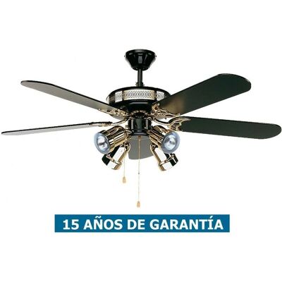 Ventilador de Techo BLACK MAGIC Kaiserkraft 132cm con Luces Ventilador de Techo BLACK MAGIC Kaiserkraft 132cm con Luces