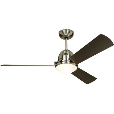 Ventilatore a soffitto CasaFan Libeccio - Cromo Spazzolato, 120cm, 142cm Ventilatore a soffitto CasaFan Libeccio - Cromo Spazzolato, 120cm, 142cm