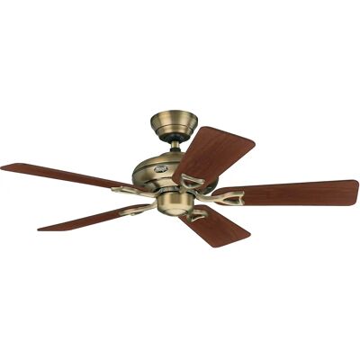 Hunter Seville II 112cm Deckenventilator Antikmessing - Wendbare Walnuss Eichenblätter Hunter Seville II 112cm Deckenventilator Antikmessing - Wendbare Walnuss Eichenblätter