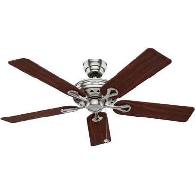Hunter SAVOY 132cm / 52" Gebürsteter Chrom-Deckenventilator - Deckenventilator Hunter SAVOY 132cm / 52" Gebürsteter Chrom-Deckenventilator - Deckenventilator