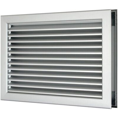 CasaFan Door grille privacy screen - 625 x 225 - Aluminium - Grey - Door grille privacy screen CasaFan Door grille privacy screen - 625 x 225 - Aluminium - Grey - Door grille privacy screen