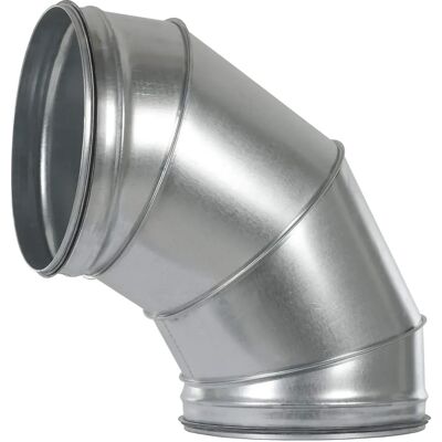 CasaFan B90 Pipe Elbow - Galvanized Steel, 80-315mm CasaFan B90 Pipe Elbow - Galvanized Steel, 80-315mm
