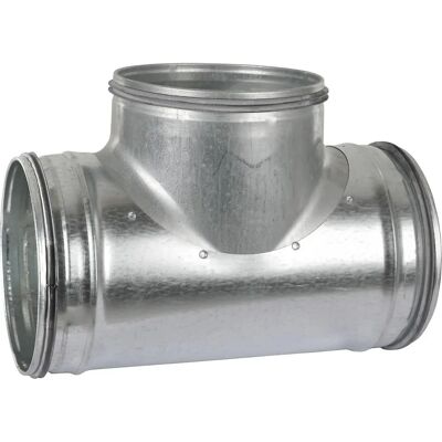 CasaFan Pipe connector T-fitting - 250/200 - Grey / Silver / Titanium - Pipe connector - Pipe connector CasaFan Pipe connector T-fitting - 250/200 - Grey / Silver / Titanium - Pipe connector - Pipe connector