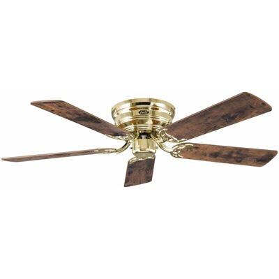 Ventilatore a soffitto CasaFan Ottone Lucido Reversibile Acer/Faggio 132cm - Ventilatore a soffitto Ventilatore a soffitto CasaFan Ottone Lucido Reversibile Acer/Faggio 132cm - Ventilatore a soffitto
