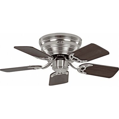 Ventilatore a soffitto CasaFan 75cm Cromo - Alette reversibili noce / faggio, 3 velocità Ventilatore a soffitto CasaFan 75cm Cromo - Alette reversibili noce / faggio, 3 velocità