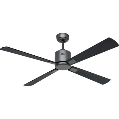 CasaFan ECO NEO III 132 BG Ventilador de Techo - Negro / Teak Gris / Plata / Titanio - Ventilador de Techo CasaFan ECO NEO III 132 BG Ventilador de Techo - Negro / Teak Gris / Plata / Titanio - Ventilador de Techo