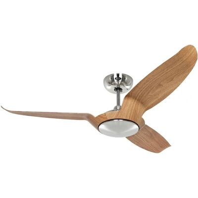 Ventilateur de plafond CasaFan Eco Talos DC - Chrome / Noyer - 135cm Ventilateur de plafond CasaFan Eco Talos DC - Chrome / Noyer - 135cm