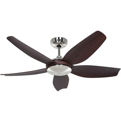CasaFan Eco Volare 116 Cromo / Nogal Ventilador de Techo - Ventilador de Techo CasaFan Eco Volare 116 Cromo / Nogal Ventilador de Techo - Ventilador de Techo