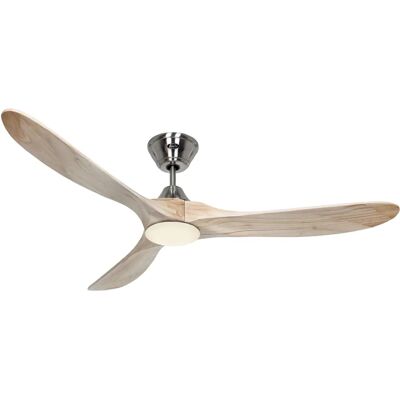 CasaFan DC Deckenventilator Eco Genuino Chrom - Naturholz - Deckenventilator CasaFan DC Deckenventilator Eco Genuino Chrom - Naturholz - Deckenventilator