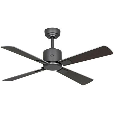 Ventilateur de plafond CasaFan Eco Regento - 6 vitesses réversibles Chrome/Noyer Ventilateur de plafond CasaFan Eco Regento - 6 vitesses réversibles Chrome/Noyer