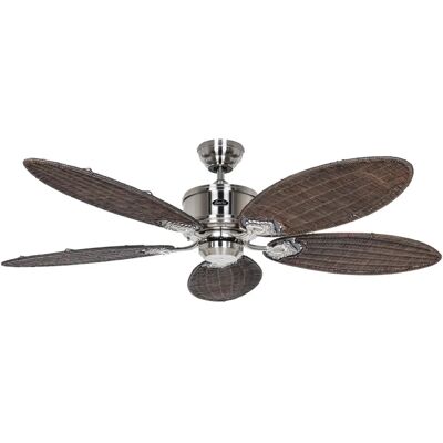 CasaFan CasaFan Energiesparender Deckenventilator Caribbean Dream Eco BN-RTN - Chrom / Nickel gebürstet - Deckenventilator CasaFan CasaFan Energiesparender Deckenventilator Caribbean Dream Eco BN-RTN - Chrom / Nickel gebürstet - Deckenventilator