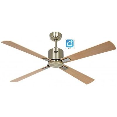 Ventilateur de plafond CasaFan Eco Neo III WiFi - Laiton Antique - 132 cm - Ailes réversibles - Fonctionnement silencieux - Publicité Ventilateur de plafond CasaFan Eco Neo III WiFi - Laiton Antique - 132 cm - Ailes réversibles - Fonctionnement silencieux - Publicité