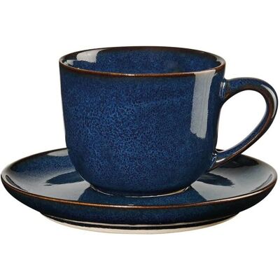 Tasse à Espresso en Porcelaine Bleue ASA SELECTION avec Sous-tasse - Tasse Tasse à Espresso en Porcelaine Bleue ASA SELECTION avec Sous-tasse - Tasse