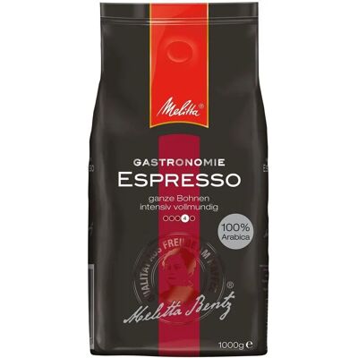 Melitta Gastro Espresso - Arabica-Bohnen, Stark, 1kg Melitta Gastro Espresso - Arabica-Bohnen, Stark, 1kg