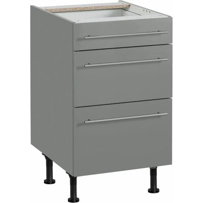 OPTIFIT Bern Unterschrank - Grau, 50cm breit, 87cm hoch OPTIFIT Bern Unterschrank - Grau, 50cm breit, 87cm hoch