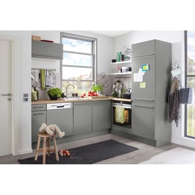 OPTIFIT Bern Spülenschrank - 50cm, Grau, Höhenverstellbare Füße OPTIFIT Bern Spülenschrank - 50cm, Grau, Höhenverstellbare Füße