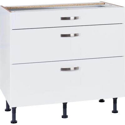 OPTIFIT Cara Weiß Unterschrank - Vollauszüge, Soft-Close - 90cm OPTIFIT Cara Weiß Unterschrank - Vollauszüge, Soft-Close - 90cm