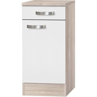 OPTIFIT Faro Küchenunterschrank - 40cm, Weiß, Melamin OPTIFIT Faro Küchenunterschrank - 40cm, Weiß, Melamin