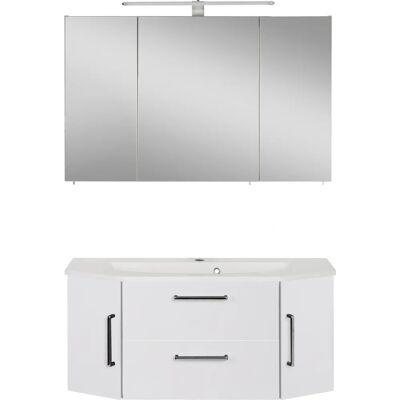 Optifit Ava Badezimmermöbel-Set - Weiß Hochglanz - Badezimmereinrichtung Optifit Ava Badezimmermöbel-Set - Weiß Hochglanz - Badezimmereinrichtung