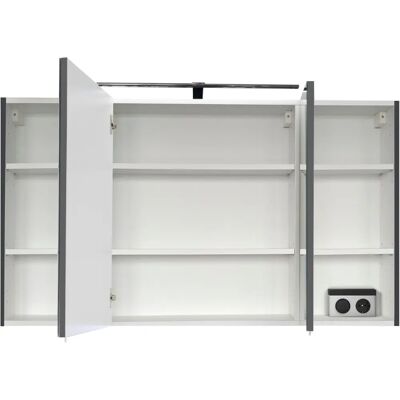 Optifit Ava Bad-Spiegelschrank - Reversibel, LED, 3 Türen Optifit Ava Bad-Spiegelschrank - Reversibel, LED, 3 Türen