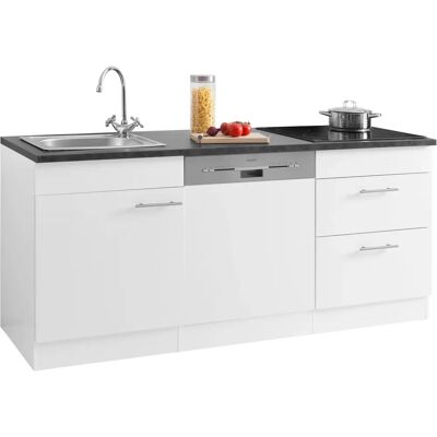 OPTIFIT Mini Küchenzeile - 180cm x 60cm - Grau OPTIFIT Mini Küchenzeile - 180cm x 60cm - Grau