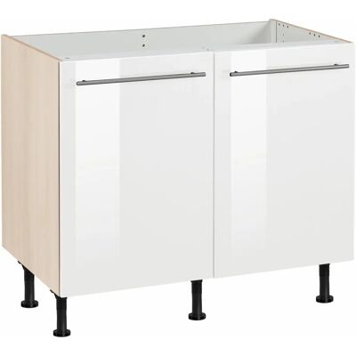 OPTIFIT Bern Küchenschrank - 2 Türen, 100cm breit, Weiß Hochglanz OPTIFIT Bern Küchenschrank - 2 Türen, 100cm breit, Weiß Hochglanz