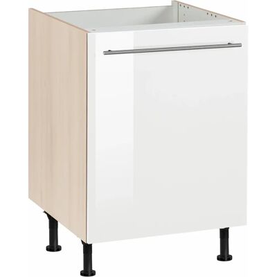 Optifit Bern Küchenunterschrank - 60cm, Weiß Hochglanz, Höhenverstellbare Füße Optifit Bern Küchenunterschrank - 60cm, Weiß Hochglanz, Höhenverstellbare Füße