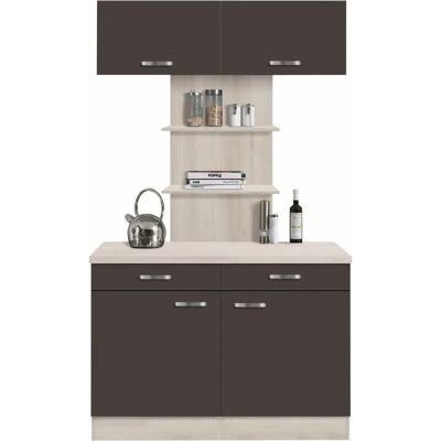 OPTIFIT Faro Küchen Schränke - Anthrazit, 120x60 cm, 2 Stück OPTIFIT Faro Küchen Schränke - Anthrazit, 120x60 cm, 2 Stück