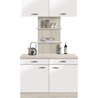 OPTIFIT Faro Küchen Schrank - Weiß Glanz - 120cm OPTIFIT Faro Küchen Schrank - Weiß Glanz - 120cm