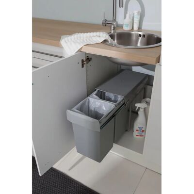 OPTIFIT Schubladenschiene - 55,5cm x 20cm x 50cm, Grau - Schubladenschiene für Schränke OPTIFIT Schubladenschiene - 55,5cm x 20cm x 50cm, Grau - Schubladenschiene für Schränke