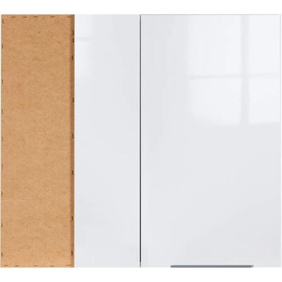 OPTIFIT Tara Wandhängeschrank - Weiß Hochglanz, 80cm breit, 70.4cm hoch OPTIFIT Tara Wandhängeschrank - Weiß Hochglanz, 80cm breit, 70.4cm hoch
