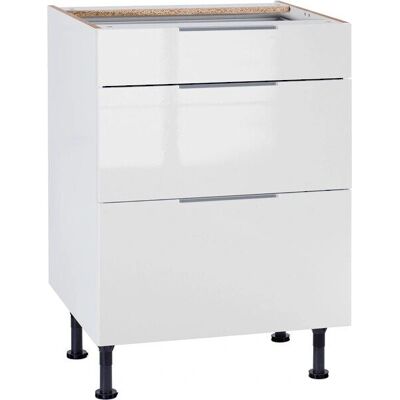 OPTIFIT Tara - Weiß Glanz Küchenunterschrank mit Soft-Close OPTIFIT Tara - Weiß Glanz Küchenunterschrank mit Soft-Close