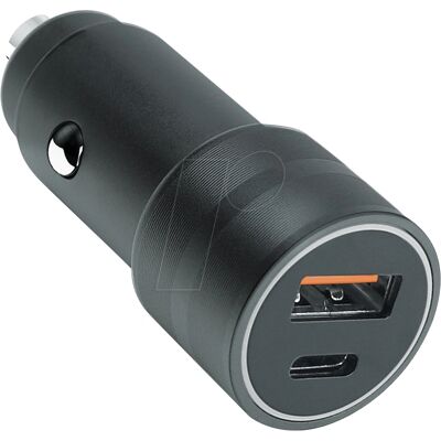 FONTASTIC - 263293 - Gris - 38W USB-C - Cargador de coche FONTASTIC - 263293 - Gris - 38W USB-C - Cargador de coche