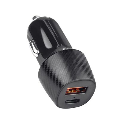 FONTASTIC 263309 - Cargador de Vehículo - USB-A y USB-C - 20W Rápido FONTASTIC 263309 - Cargador de Vehículo - USB-A y USB-C - 20W Rápido