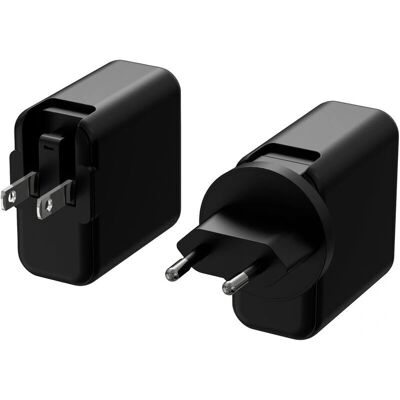 HN Power HNP40F-2CPD USB-C Adapter - 40 W, 12 V, Multi-Device HN Power HNP40F-2CPD USB-C Adapter - 40 W, 12 V, Multi-Device