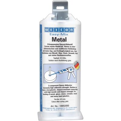Weicon Epoxy Adhesive - Easy-Mix Metal 50ml - Strong, Fast-Cure Weicon Epoxy Adhesive - Easy-Mix Metal 50ml - Strong, Fast-Cure