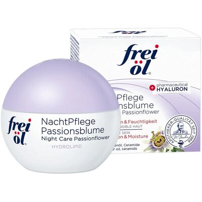Frei Öl Passionblume Nachtcreme - Unterstützt Hautbarriere - Feuchtigkeit & Regeneration Frei Öl Passionblume Nachtcreme - Unterstützt Hautbarriere - Feuchtigkeit & Regeneration