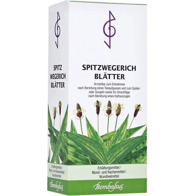 BOMBASTUS - Spitzwegerichblätter Tee 75 g - Kräutertee BOMBASTUS - Spitzwegerichblätter Tee 75 g - Kräutertee
