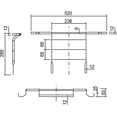 Alape Alurost 520x55x285mm - Aluminium rist Alape Alurost 520x55x285mm - Aluminium rist