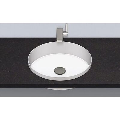 Alape EB.KE400 - Rund Einbaubecken für 30mm Platten - Weiß Alape EB.KE400 - Rund Einbaubecken für 30mm Platten - Weiß