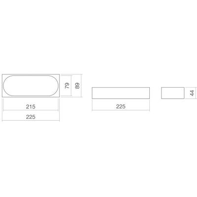 Alape AS.Box.2 - Rechteckige Walnussbox - 225x44x89 mm Alape AS.Box.2 - Rechteckige Walnussbox - 225x44x89 mm