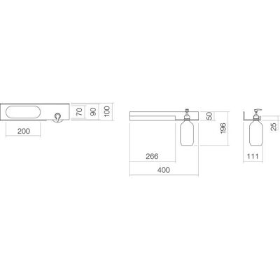 Alape Ablage AS.400.HT.L - Shelf Alape Ablage AS.400.HT.L - Shelf