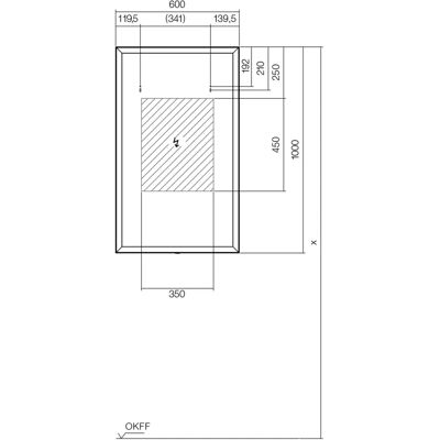 ALAPE Modell SP.FR600.S1 Rechteckiger Dimmbarer LED-Spiegel ALAPE Modell SP.FR600.S1 Rechteckiger Dimmbarer LED-Spiegel