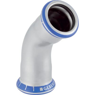 Geberit 82606 Conector de tubería - Indicador de presión, Sin fugas, Acero Geberit 82606 Conector de tubería - Indicador de presión, Sin fugas, Acero