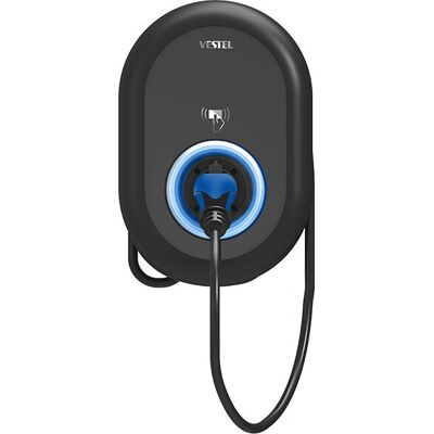 Chargeur mural Vestel EVC04-AC22SW - 22kW, IP54, RFID, WiFi - Publicité Chargeur mural Vestel EVC04-AC22SW - 22kW, IP54, RFID, WiFi - Publicité