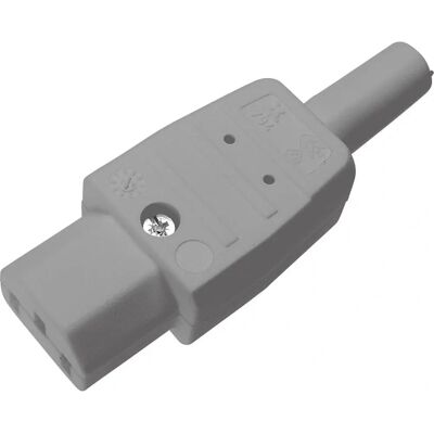 Kaiser 794 IEC-stik 794 Stik - Rektangulær, Grå, 2 Pins, 10A Kaiser 794 IEC-stik 794 Stik - Rektangulær, Grå, 2 Pins, 10A