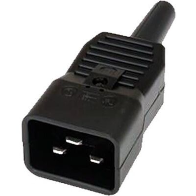 Kaiser 765/sw/C IEC-Stecker 2P+E, Schwarz - Stromstecker Kaiser 765/sw/C IEC-Stecker 2P+E, Schwarz - Stromstecker