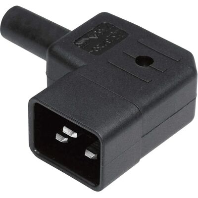 Connecteur IEC Kaiser 745/sw/C - Prise mâle angulaire, 2 pôles + PE - 16A - Noir - Connecteurs pour réfrigération - Publicité Connecteur IEC Kaiser 745/sw/C - Prise mâle angulaire, 2 pôles + PE - 16A - Noir - Connecteurs pour réfrigération - Publicité