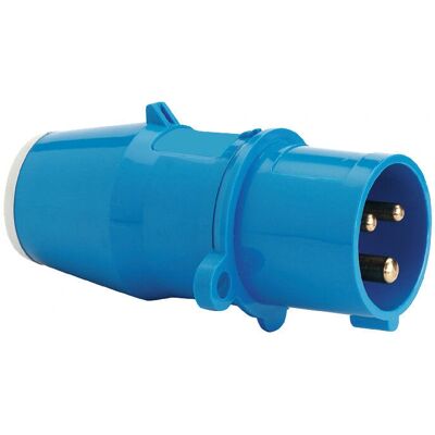 Connecteur électrique IEC Bals 219 - 16A, 3P, IP44, Bleu - Publicité Connecteur électrique IEC Bals 219 - 16A, 3P, IP44, Bleu - Publicité