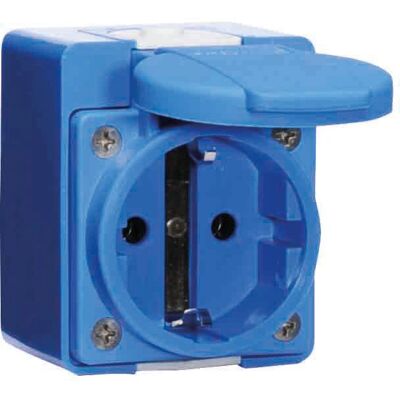 Bals 724 Typ F Blau Steckdose - Elektrische Steckdose Bals 724 Typ F Blau Steckdose - Elektrische Steckdose